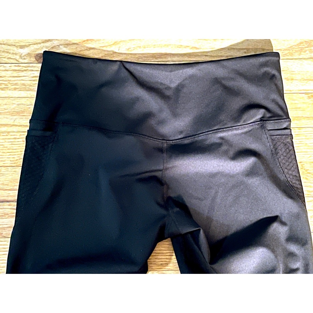 New Lija Athleisure Black Ankle Leggings w/ Pockets Women L - Picture 5 of 5